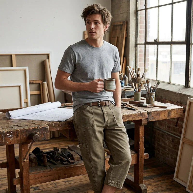 Benedetta Nanni™ Relaxed Cargo Capris with Functional Pockets