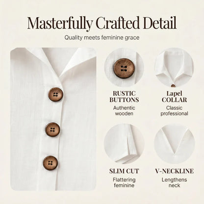 Benedetta Scaccia™ Sleeveless Button Up Top for Warm Days