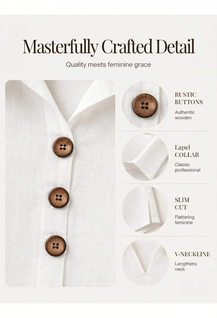 Benedetta Scaccia™ Sleeveless Button Up Top for Warm Days