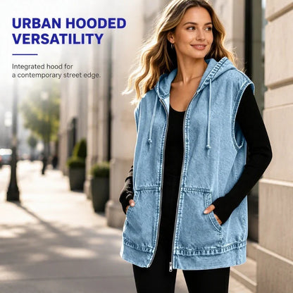 Beniamina Fazio™ Hooded Vest for Effortless Seasonal Style