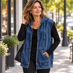 Beniamina Fazio™ Hooded Vest for Effortless Seasonal Style