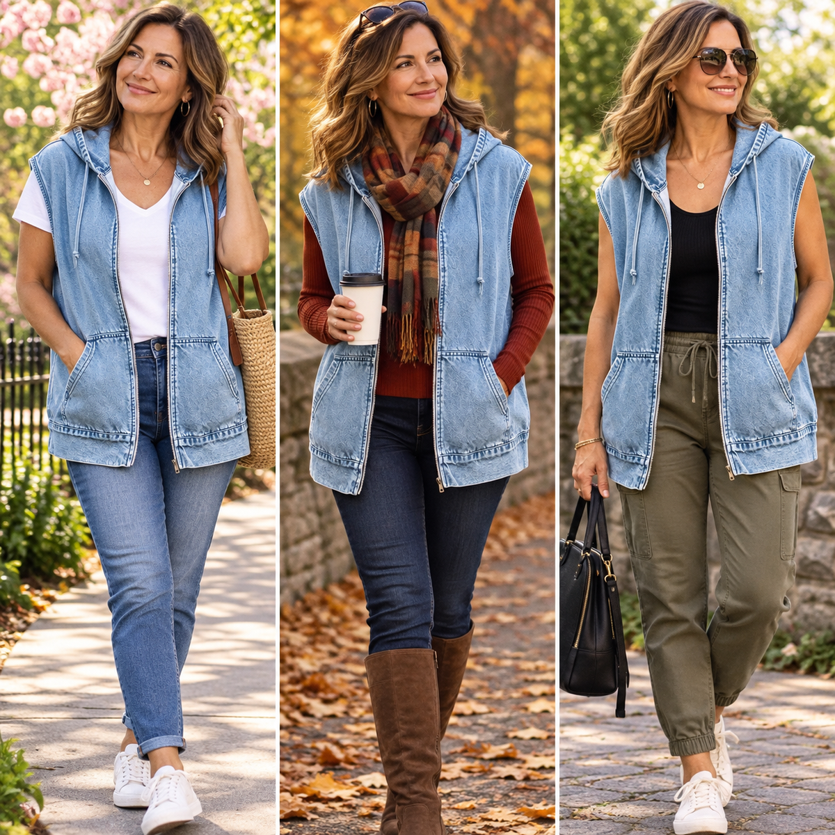 Beniamina Fazio™ Hooded Vest for Effortless Seasonal Style