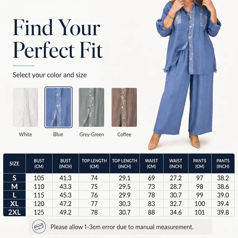 Berta Della Valle™ Matching Sequin Set for Occasion-Ready Sparkle