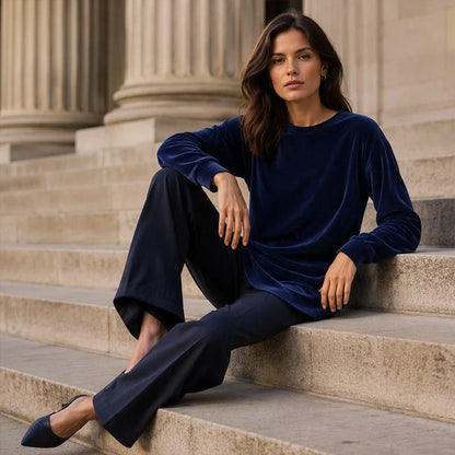 Bettina Cicconi™ Relaxed Long Sleeve Everyday Top