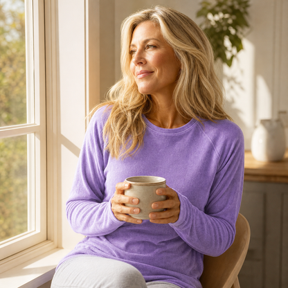 Bettina Cicconi™ Relaxed Long Sleeve Everyday Top