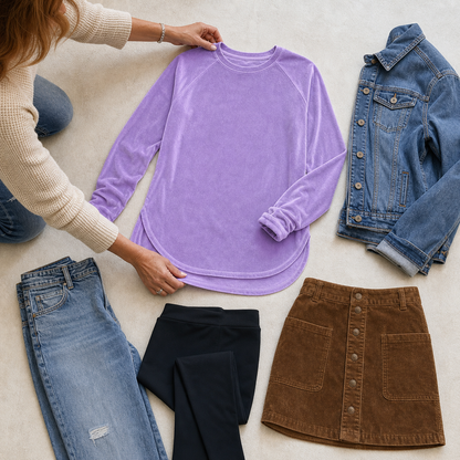 Bettina Cicconi™ Relaxed Long Sleeve Everyday Top