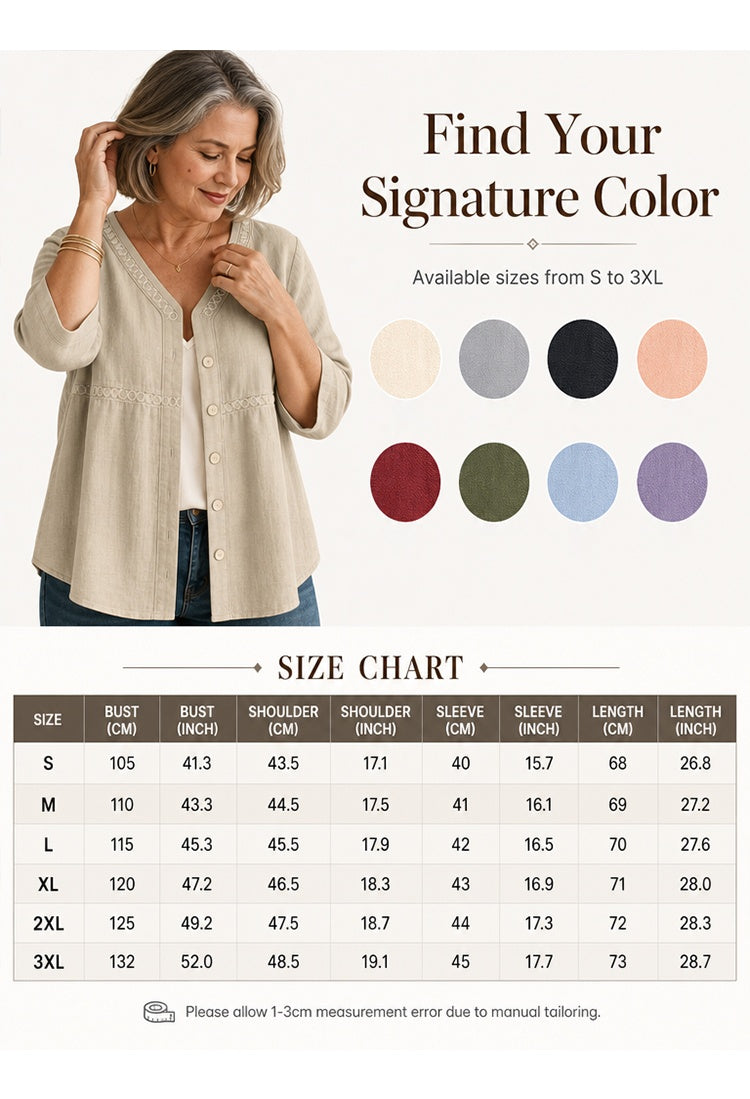 Bettina Todaro™ Elegant V-neck Lace Blouse for Everyday