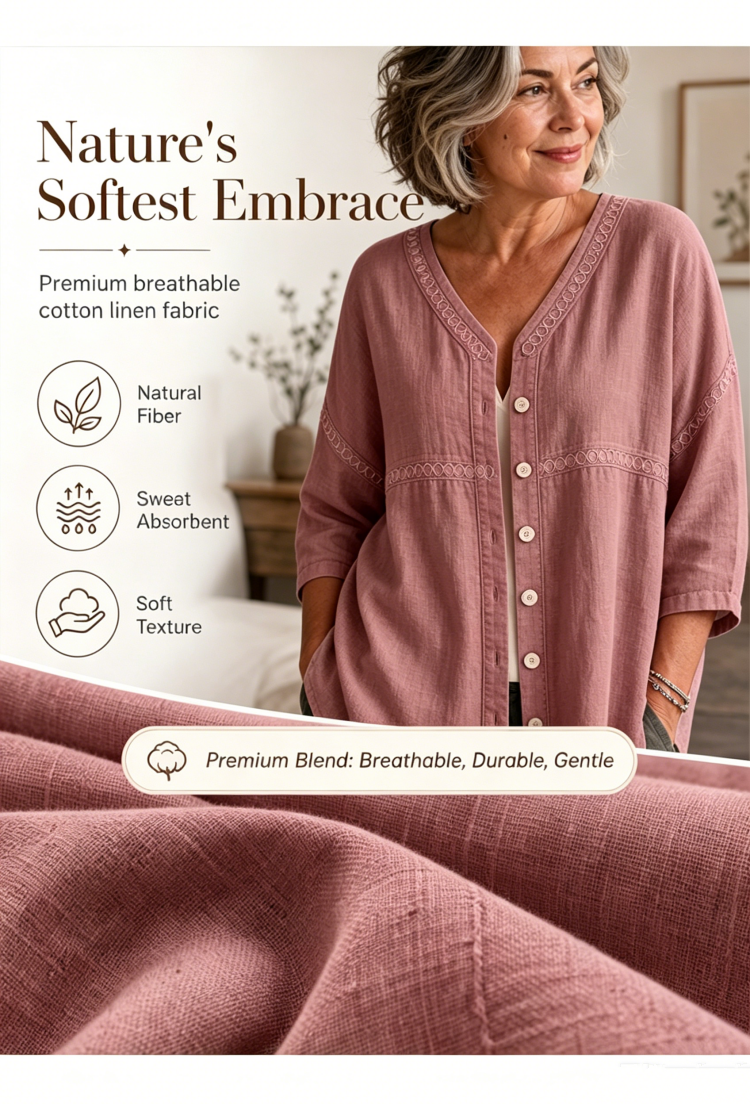 Bettina Todaro™ Elegant V-neck Lace Blouse for Everyday