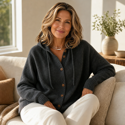 Bianca Bonarrigo™ Cozy Hooded Cardigan for Easy Layering