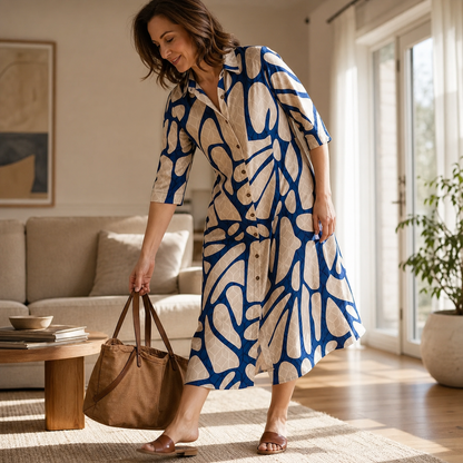 Bianca Borsani™ Versatile Geometric Dress for Effortless Days