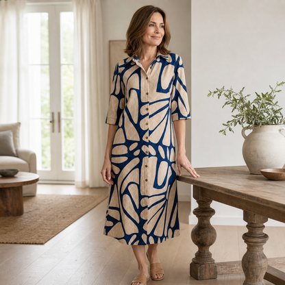Bianca Borsani™ Versatile Geometric Dress for Effortless Days