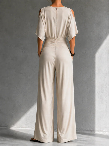 Bianca Goretti™ Soft Wrap Jumpsuit for Effortless Style