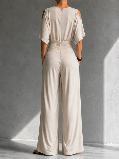 Bianca Goretti™ Soft Wrap Jumpsuit for Effortless Style