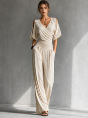 Bianca Goretti™ Soft Wrap Jumpsuit for Effortless Style