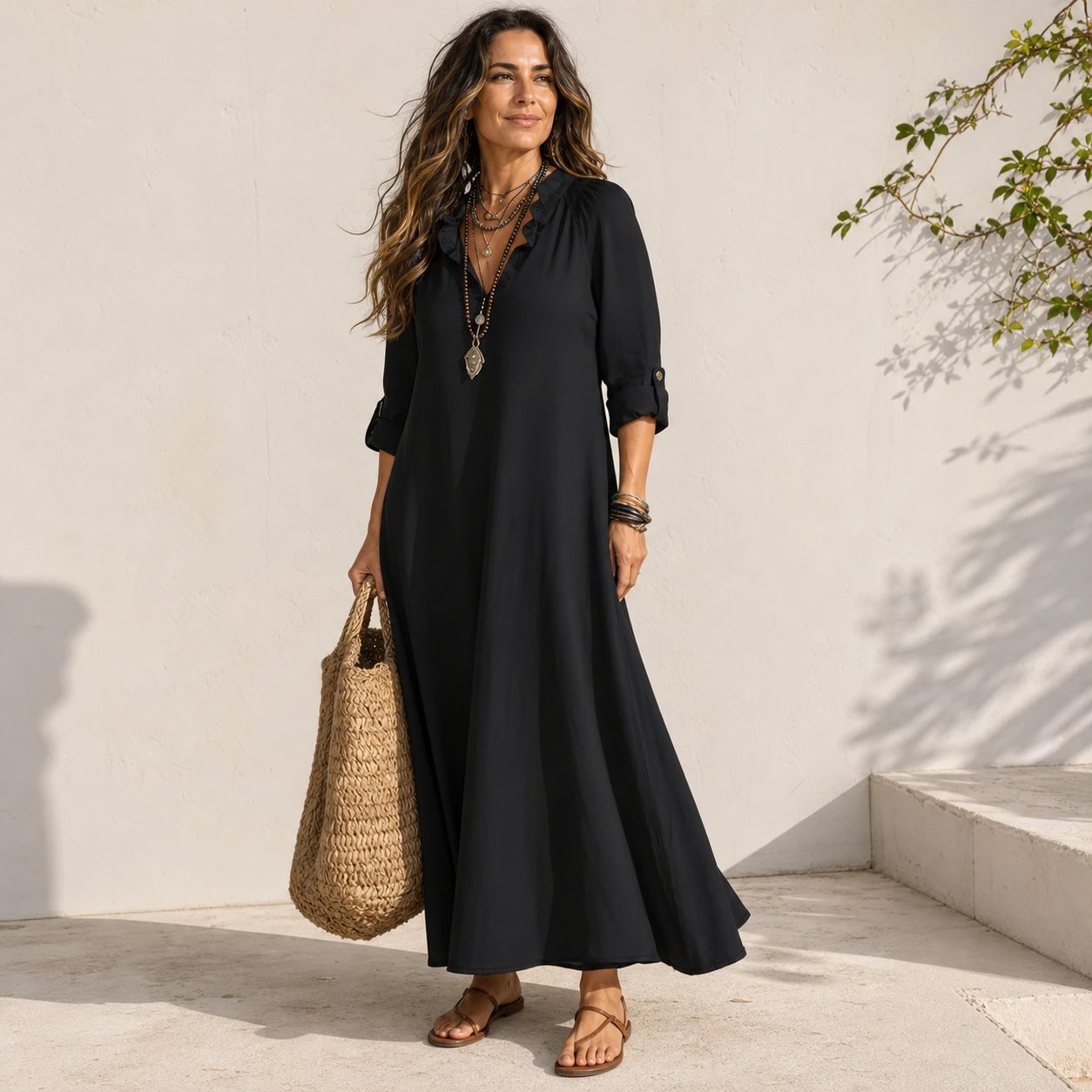 Bianca Napoletano™ Flowy Maxi Dress for Effortless Summer Style