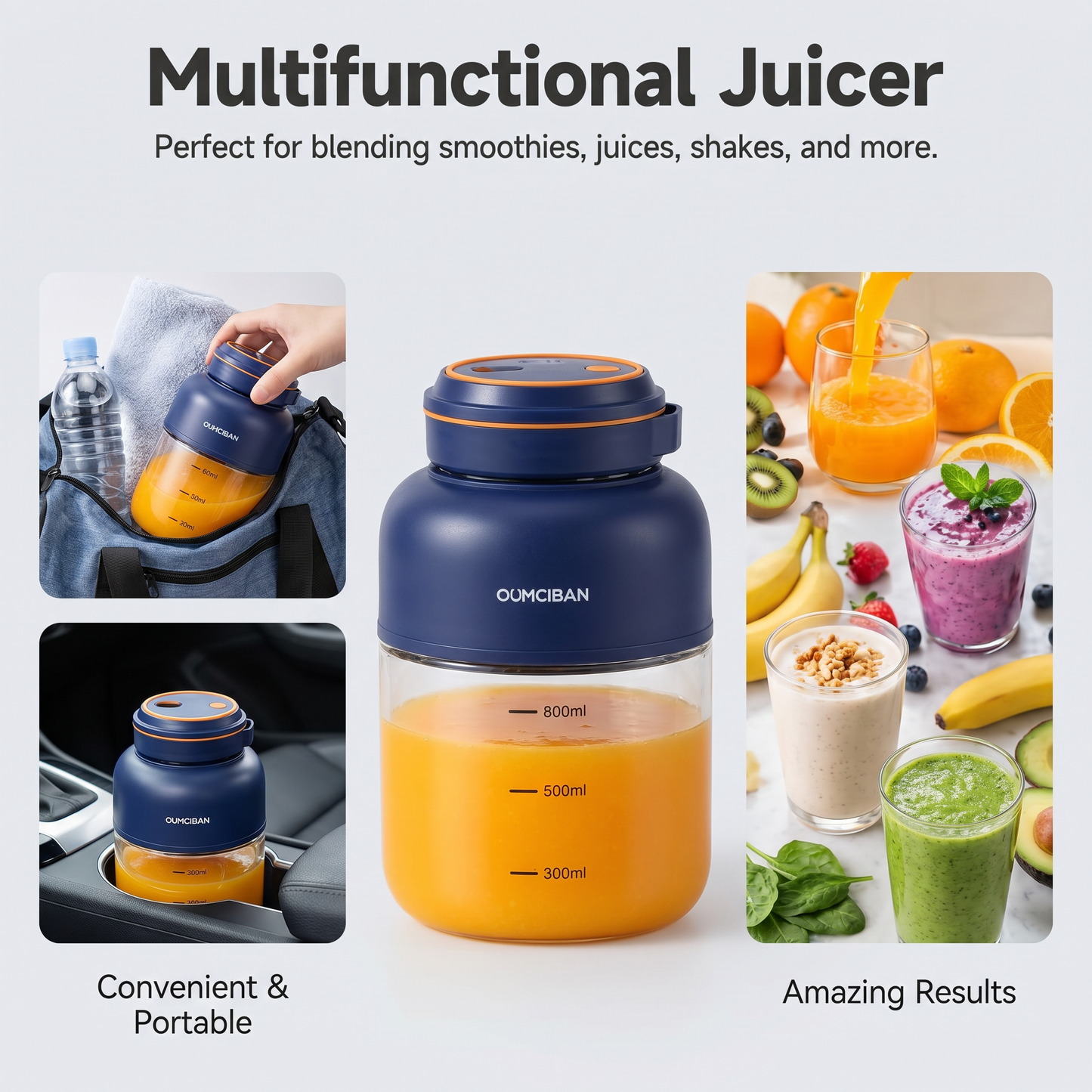 BlendGo Pro™ Portable Personal Blender for Healthy Routines