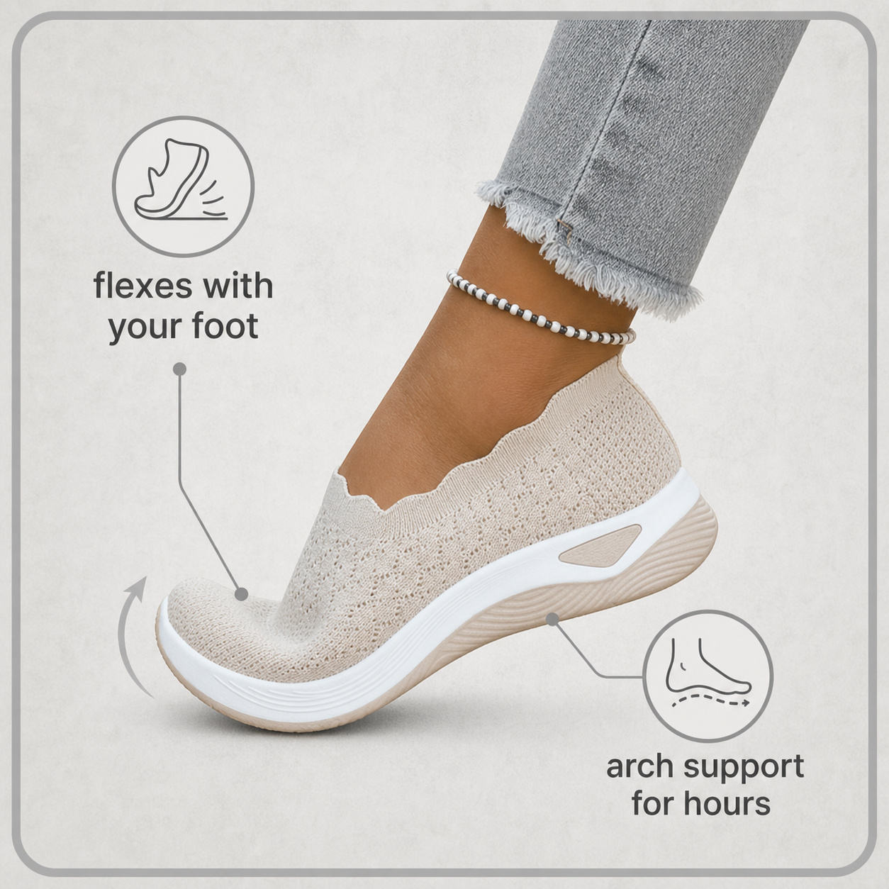 BreezeStep™ Cushioned Slip-On Shoes for All-Day Walking