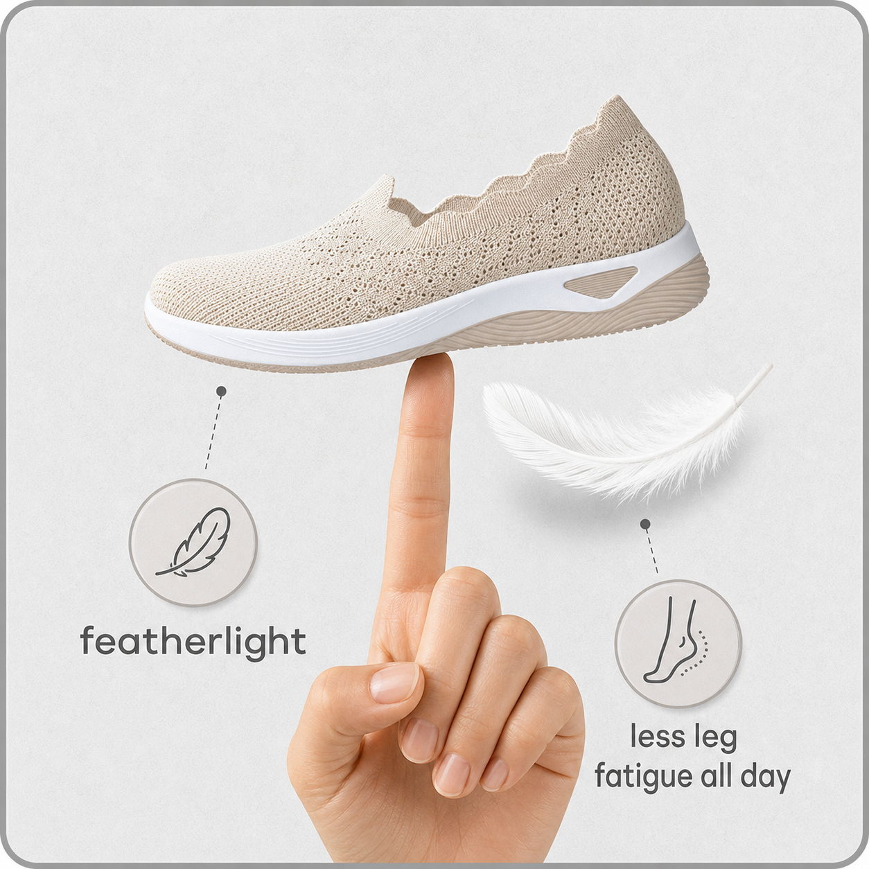 BreezeStep™ Cushioned Slip-On Shoes for All-Day Walking