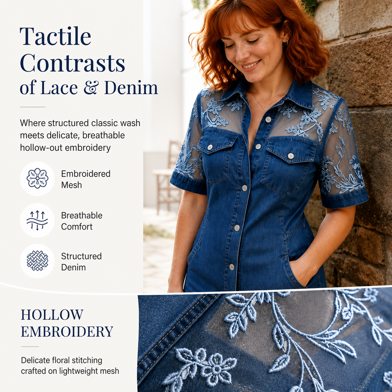 Brigida Nardelli™ Sheer Lace Mini Dress for Nights Out