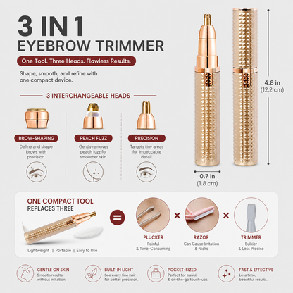 Browvané Prime™ Painless Eyebrow Trimmer for Defined Brows
