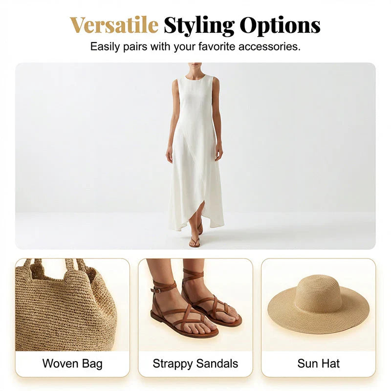 Brunella Trapanese™ Elegant Maxi Dress for Effortless Summer Style