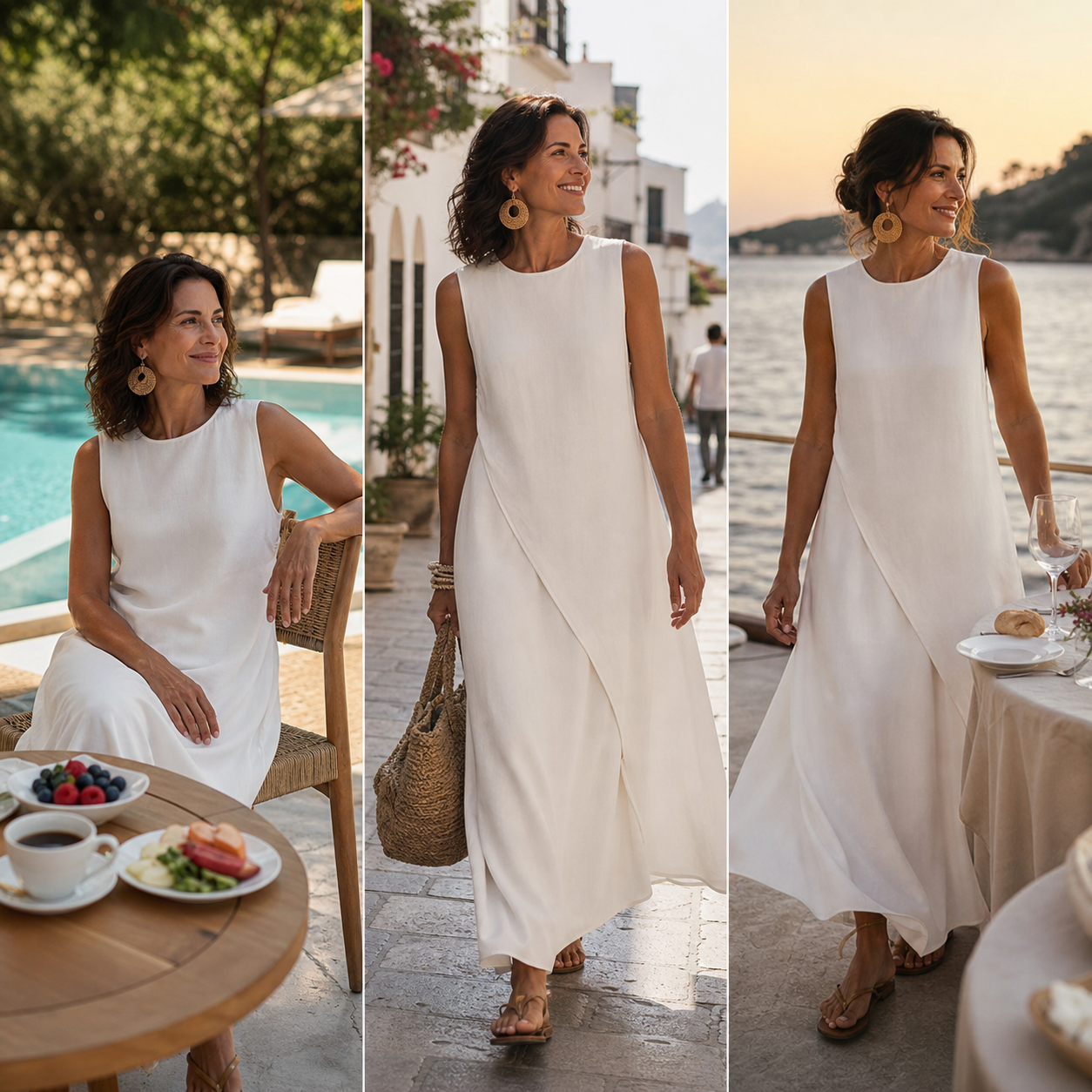 Brunella Trapanese™ Elegant Maxi Dress for Effortless Summer Style