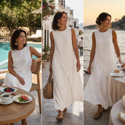 Brunella Trapanese™ Elegant Maxi Dress for Effortless Summer Style