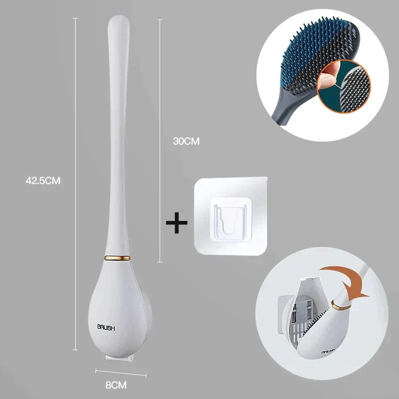 DeluxeClean™ Designer silicone toilet brush