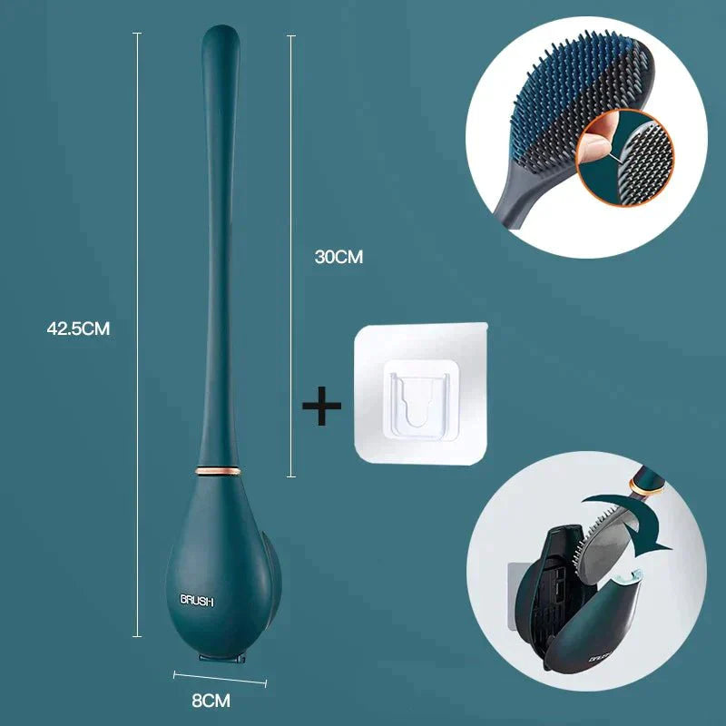 DeluxeClean™ Designer silicone toilet brush