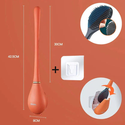 DeluxeClean™ Designer silicone toilet brush