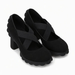 Black Synthetic Suede