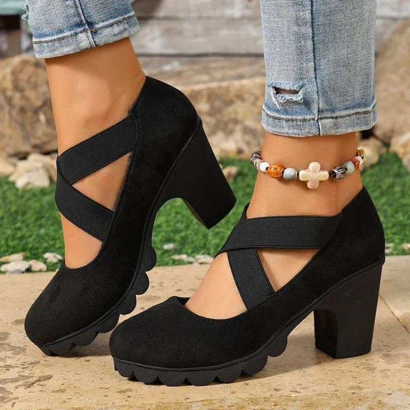 Camelia Izzo™ Elegant Mary Jane Platform Heels