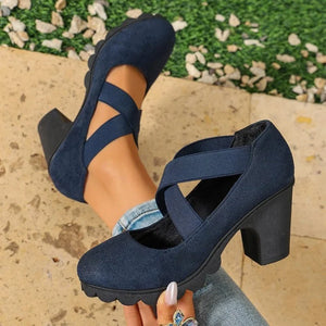 Blue PU Leather