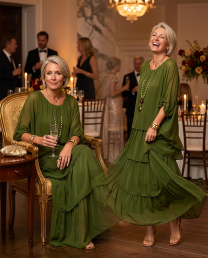 Camilla Agnelli™ Elegant Floral Dress for Social Occasions