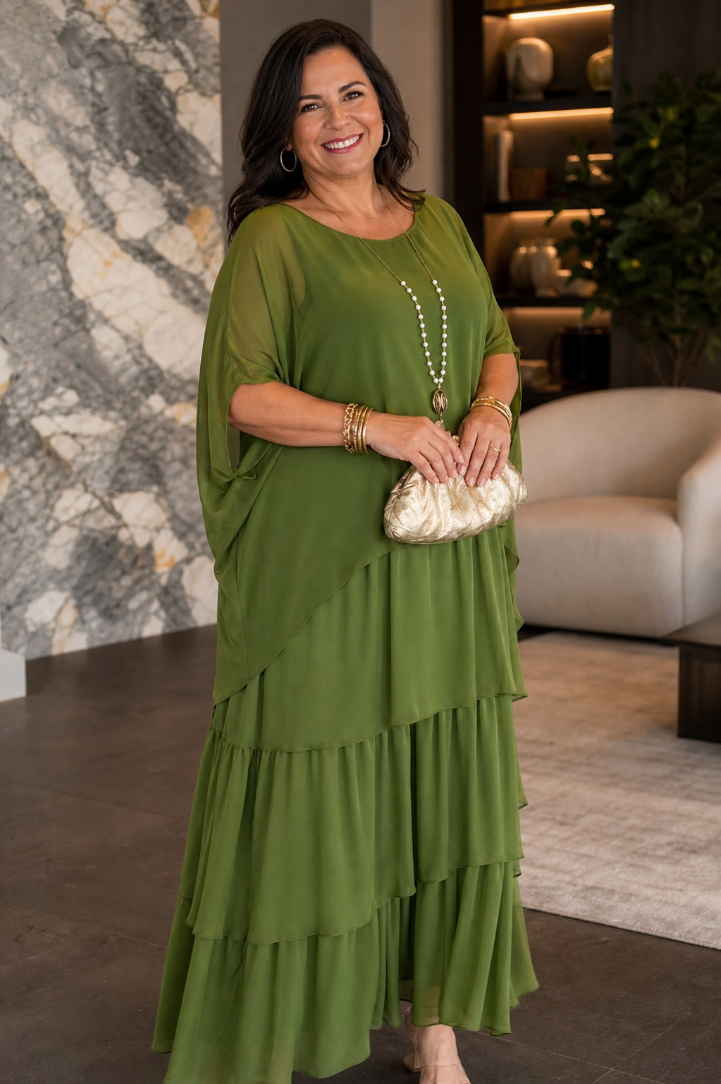 Camilla Agnelli™ Elegant Floral Dress for Social Occasions