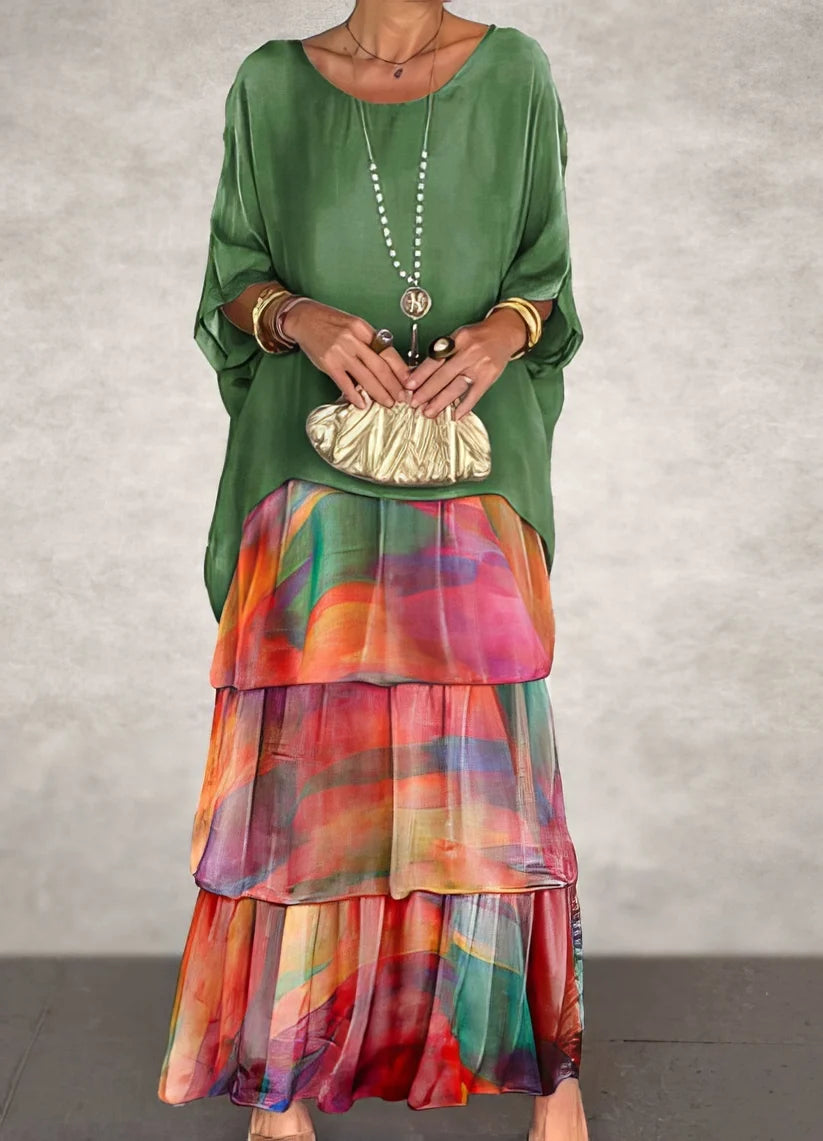 Camilla Agnelli™ Elegant Floral Dress for Social Occasions