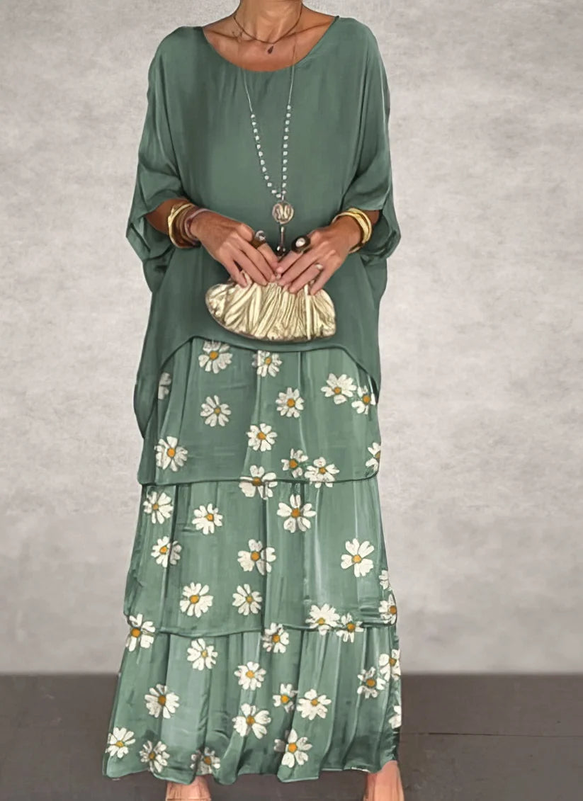 Camilla Agnelli™ Elegant Floral Dress for Social Occasions