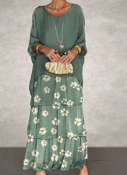 Camilla Agnelli™ Elegant Floral Dress for Social Occasions