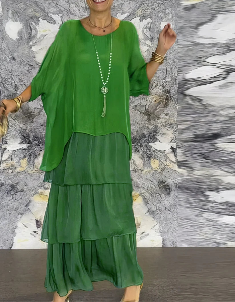 Camilla Agnelli™ Elegant Floral Dress for Social Occasions
