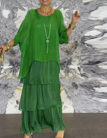 Camilla Agnelli™ Elegant Floral Dress for Social Occasions