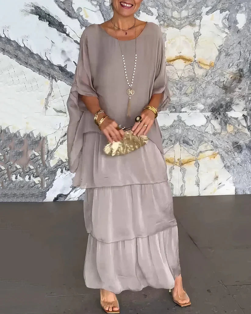Camilla Agnelli™ Elegant Floral Dress for Social Occasions