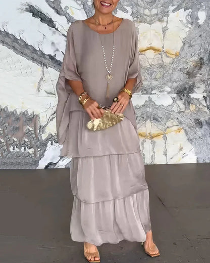 Camilla Agnelli™ Elegant Floral Dress for Social Occasions