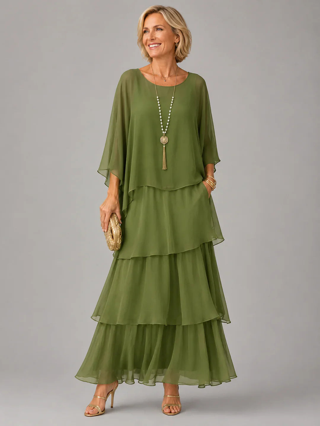 Camilla Della Valle™ Elegant Flowing Dress for Special Occasions