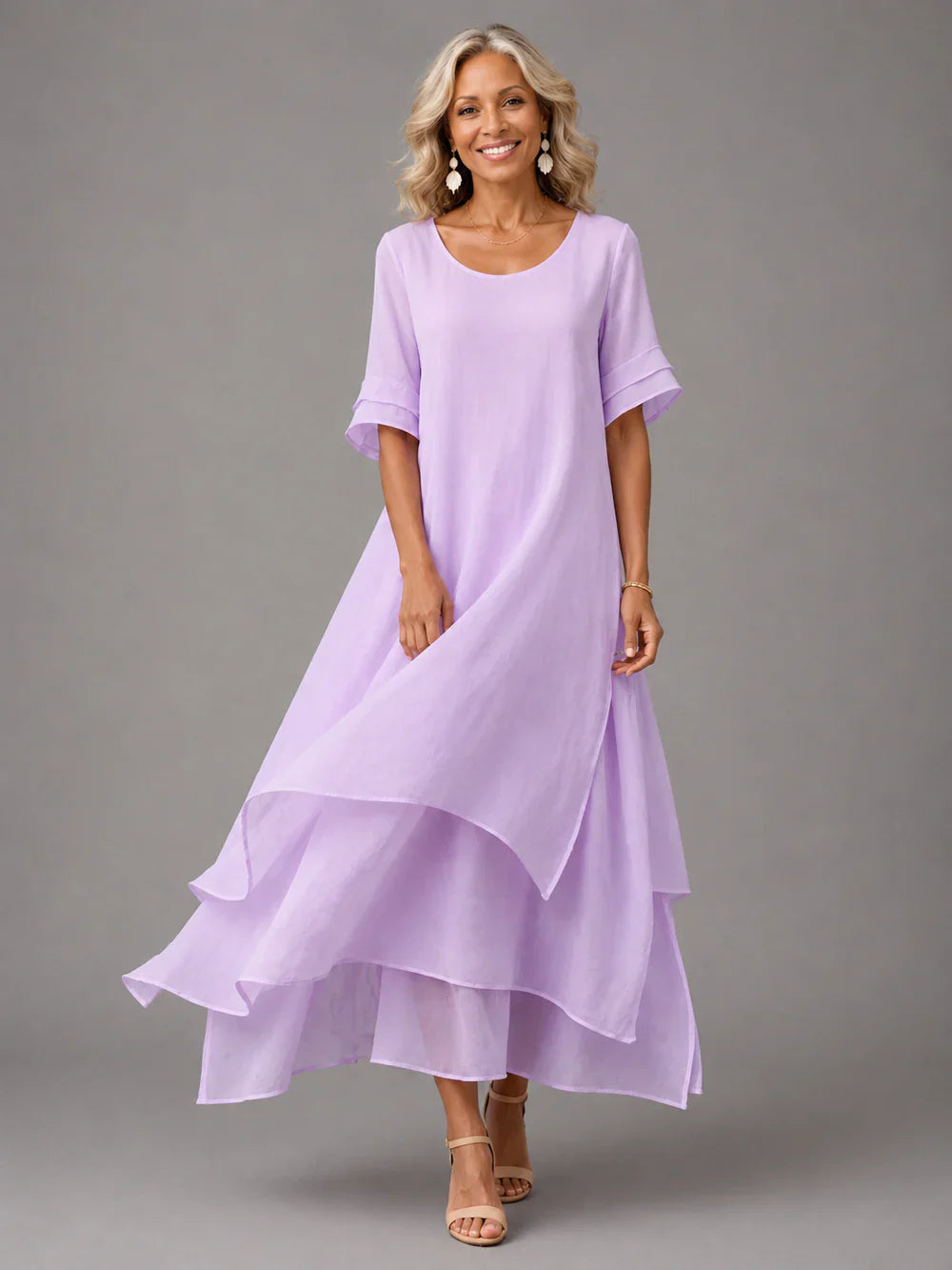 Camilla Della Valle™ Elegant Flowing Dress for Special Occasions