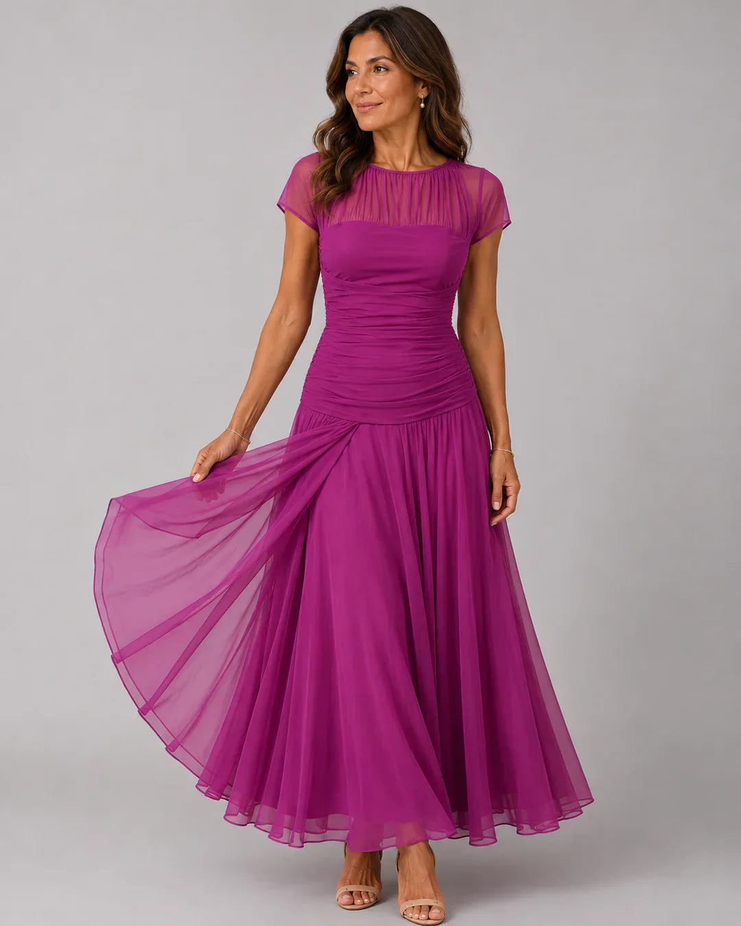Camilla Della Valle™ Elegant Flowing Dress for Special Occasions