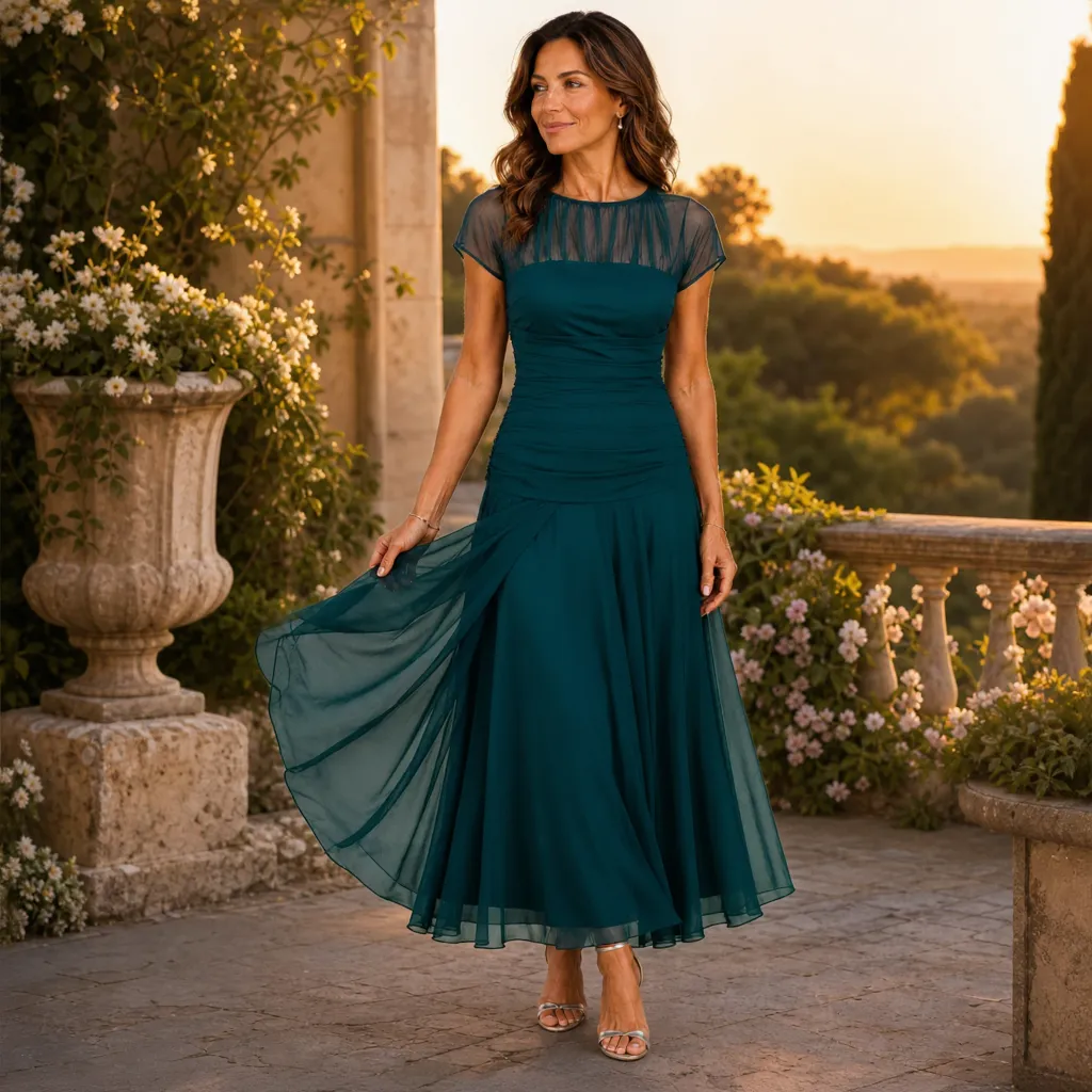 Camilla Della Valle™ Elegant Flowing Dress for Special Occasions