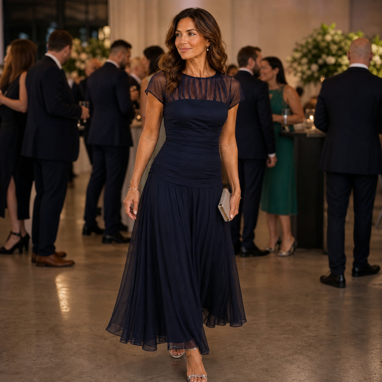 Camilla Della Valle™ Elegant Flowing Dress for Special Occasions