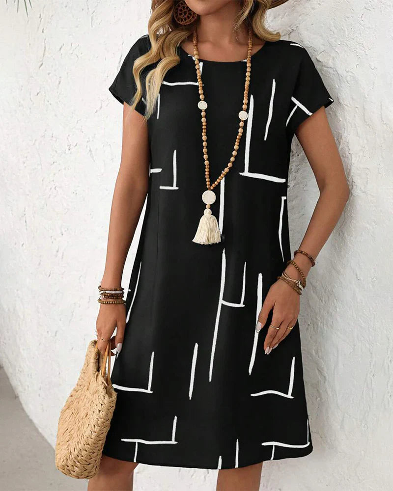 Camilla Granelli™ Breathable Printed Dress for Effortless Summer Style