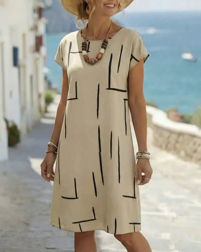 Camilla Granelli™ Breathable Printed Dress for Effortless Summer Style