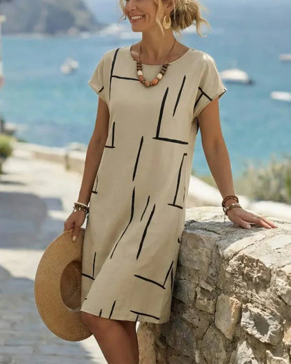 Camilla Granelli™ Breathable Printed Dress for Effortless Summer Style